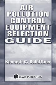 Cover of: Air Pollution Control Equipment Selection Guide