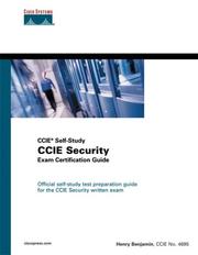 Cover of: CCIE security exam certification guide