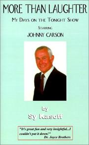 Cover of: More Than Laughter: My Days on the Tonight Show Starring Johnny Carson