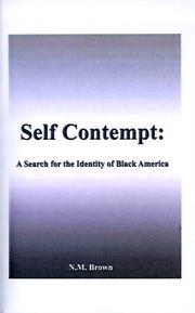 Cover of: "Self Contempt!" by N.M. Brown