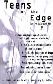 Cover of: Teens on the Edge...: Troubled Teens Speak Out Plus Author Commentary