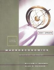 Cover of: Macroeconomics by William J. Baumol