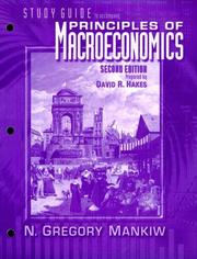 Cover of: Principles of Macroeconomics (Study Guide)