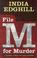 Cover of: File M for murder