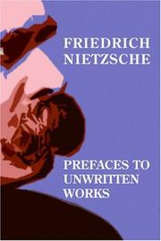 Cover of: Prefaces to unwritten works