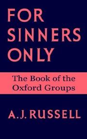 For sinners only by Russell, Arthur J.