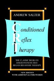 Conditioned reflex therapy by Andrew Salter