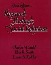 Cover of: Research methods in social relations by Charles M. Judd