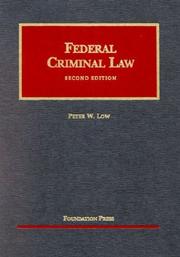 Cover of: Federal criminal law