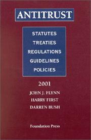Front cover of antitrust by john j. flynn