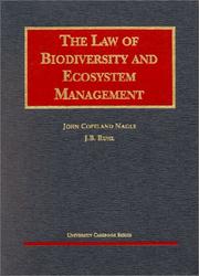 Cover of: Nagle's The Law of Biodiversity and Ecosystem Management (University Casebook Series&#174;) (University Casebook)
