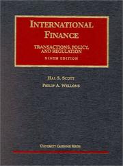 International finance by Hal S. Scott