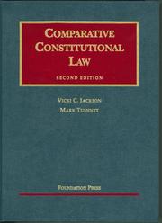 Cover of: Comparative Constitutional Law, 2nd Ed. by Vicki C. Jackson, Mark V. Tushnet