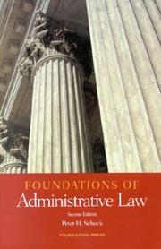 Cover of: Foundations of administrative law