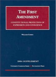 The First Amendment cover