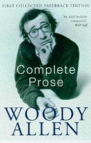 Cover of: Complete Prose