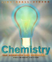 cover of Chemistry for Scientists and Engineers, Preliminary Edition