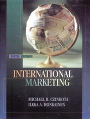 Cover of: International marketing by Michael R. Czinkota