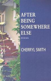 Cover of: After Being Somewhere Else: Poems