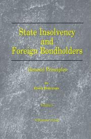 Cover of: State Insolvency and Foreign Bondholders by Edwin Borchard
