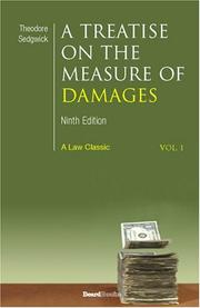 Cover of: A Treatise on the Measure of Damages by Theodore Sedgwick