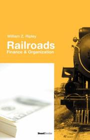 Cover of: Railroads: Finance & Organizations (Business Classics (Beard Books))