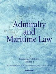 Cover of: Admiralty and Maritime Law, Volume 2 by Robert Force, A. N. Yiannopoulos, Martin Davies