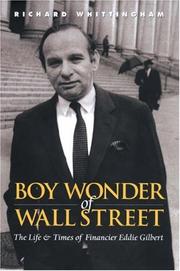 Cover of: Boy Wonder of Wall Street | Richard Whittingham