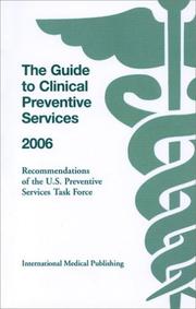 Cover of: The Guide to Clinical Preventive Services 2006