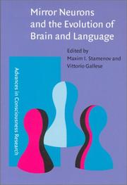 Cover of: Mirror Neurons and the Evolution of Brain and Language (Advances in Consciousness Research, 42) by 