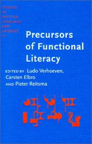 Cover of: Precursors of functional literacy