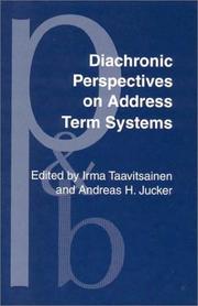 Cover of: Diachronic perspectives on address term systems by edited by Irma Taavitsainen, Andreas H. Jucker.