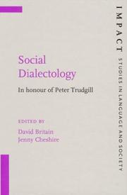 Cover of: Social dialectology: in honour of Peter Trudgill
