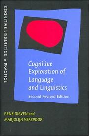 Cover of: Cognitive exploration of language and linguistics