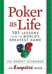 Cover of: Poker as Life: 101 Lessons from the World's Greatest Game