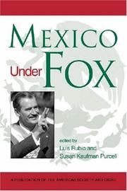 Cover of: Mexico Under Fox (Americas Society & CIDAC Publications) by 
