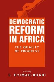 Cover of: Democratic reform in Africa: the quality of progress