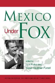 Cover of: Mexico Under Fox (Americas Society & CIDAC Publications)