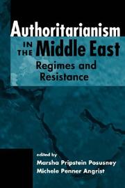 Cover of: Authoritarianism In The Middle East by 