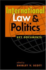 Book cover: International Law And Politics | Shirley V. Scott