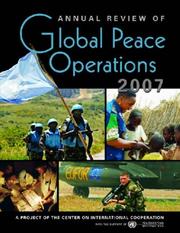 Cover of: Annual Review of Global Peace Operations, 2007 by Center On International Cooperation