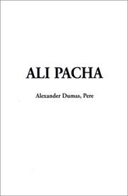 Cover of: Ali Pacha by Alexandre Dumas