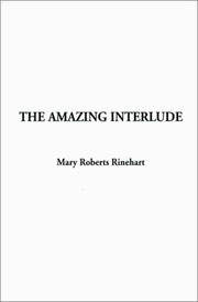 Cover of: Amazing Interlude by Mary Roberts Rinehart, Mary Roberts Rinehart