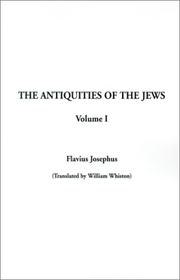 Cover of: The Antiquities of the Jews, Volume 1