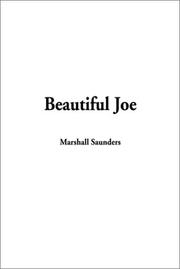 Cover of: Beautiful Joe by Marshall Saunders