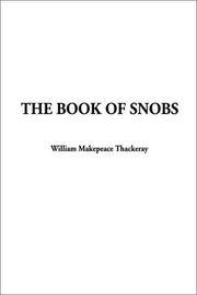 Cover of: The Book of Snobs by William Makepeace Thackeray