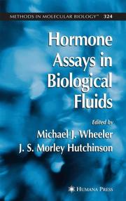 Cover of: Hormone assays in biological fluids