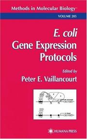 Cover of: E. coli Gene Expression Protocols