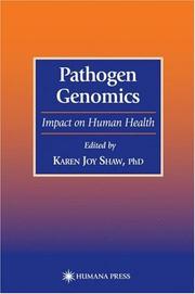 Cover of: Pathogen Genomics: Impact on Human Health (Infectious Disease)