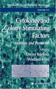 Cytokines and colony stimulating factors by W. Kiess